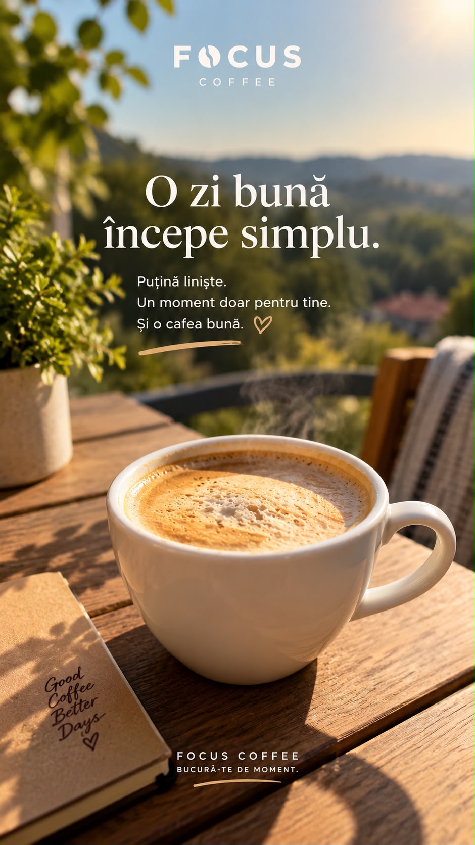 O zi bună începe simplu: cafea de specialitate | Focus Coffee