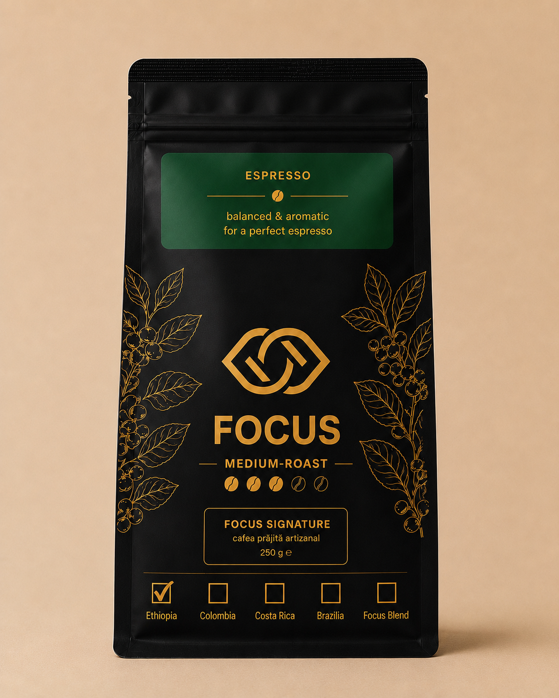Medium Roast Ethiopia coffee
